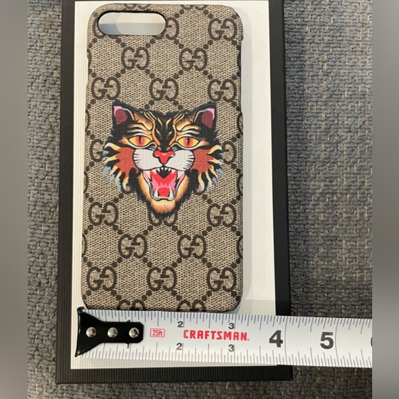 Authentic 100% NEW Multi Gucci supreme GG Tiger Patch iPhone 8 case.24 - Picture 9 of 12